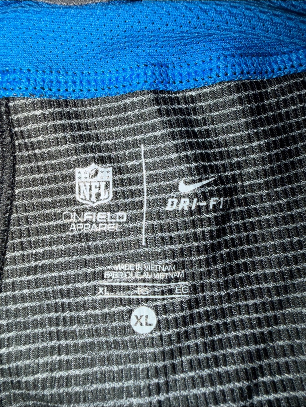 Nike Gray and Royal Blue Detroit Lions Kids Shorts - Picture 4 of 4